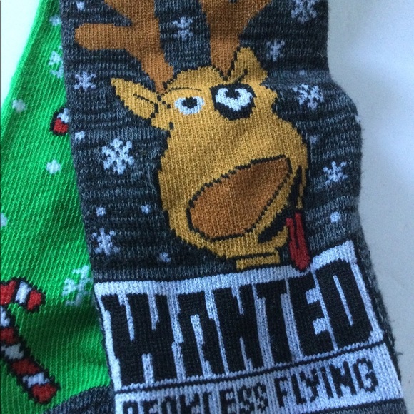 NWT mens crew socks Two packs of 2 (4 prs) holiday - Picture 4 of 10